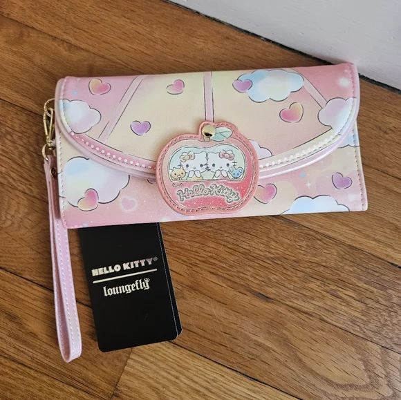 Loungefly Sanrio Hello Kitty Carnival Flap Wristlet Wallet - Picture 3 of 11